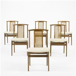 Dux dining chairs, set of six