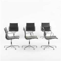 Eames Aluminum Group chairs, set of six