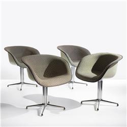 Eames La Fonda chairs, set of four