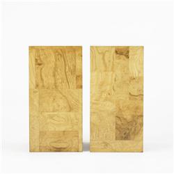 Paul Evans pedestals, pair