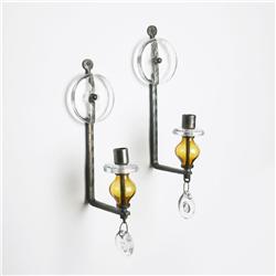 Erik Hoglund sconces, pair