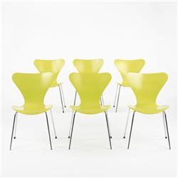 Jacobsen Sevener chairs model 3107, set of six