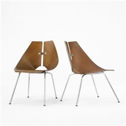 Ray Komai chairs model 939, pair