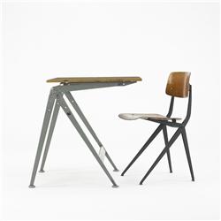 Friso Kramer drafting table and chair