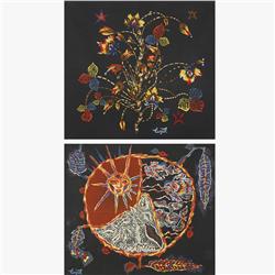 Jean Lurcat tapestries, pair