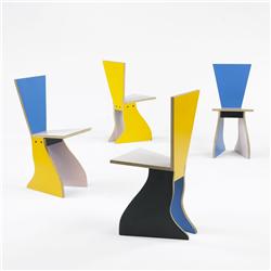Alessandro Mendini chairs, set of four