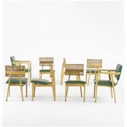 Nelson & Associates dining chairs, set of eight