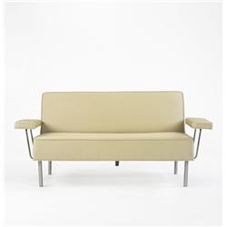 Nelson & Associates settee with adjustable arms