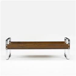 In the manner of Pace Manufacturing coffee table