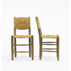 Charlotte Perriand side chairs, pair
