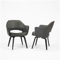 Eero Saarinen armchairs, pair
