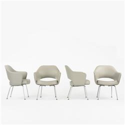 Eero Saarinen armchairs, set of four