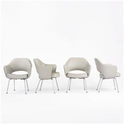 Eero Saarinen armchairs, set of four