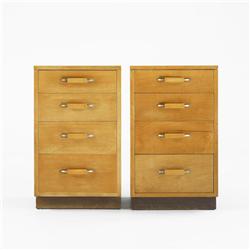 Eliel Saarinen chests, pair