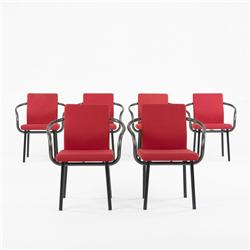 Ettore Sottsass Mandarin chairs, set of six