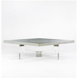 In the manner of Karl Springer coffee table