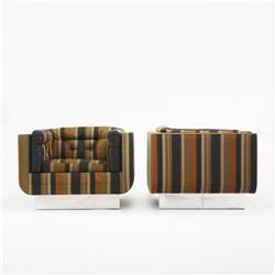Steelcase lounge chairs, pair