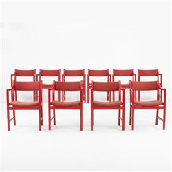 Hans Wegner dining chairs, set of ten