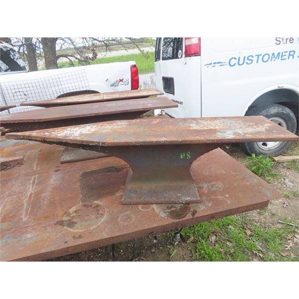 Rail Anvil 51  x 12  x 12  from St Andrews Jct HWY #8 + #67 1 1/4 Mile South on HWY #8  For Viewing 