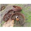 Image 1 : (4)  31" x 6"  Steel Wagon Wheels from St Andrews Jct HWY #8 + #67 1 1/4 Mile South on HWY #8  For V