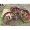 Image 2 : (4)  31" x 6"  Steel Wagon Wheels from St Andrews Jct HWY #8 + #67 1 1/4 Mile South on HWY #8  For V