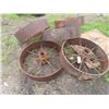 Image 3 : (4)  31" x 6"  Steel Wagon Wheels from St Andrews Jct HWY #8 + #67 1 1/4 Mile South on HWY #8  For V