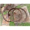 Image 2 : (4) 33" x 3.5" Steel Wheels from St Andrews Jct HWY #8 + #67 1 1/4 Mile South on HWY #8  For Viewing