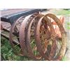 Image 2 : (4) 49" x 5.5" Steel Implement Wheels from St Andrews Jct HWY #8 + #67 1 1/4 Mile South on HWY #8  F