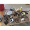 Image 1 : Hand Winch, Casters, Pulleys, Fittings plus more