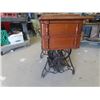 Image 2 : Singer Treadle Sewing Machine Base & Wood NO Sewing Head