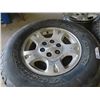 Image 2 : 4 Aluminum 6 Hole Rims & 2 Tires 265 / 70 R 17