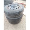 Image 2 : 3 Sumitomo Tires 195 / 65 R 15 with 5 Hole Rims from St Andrews Jct HWY #8 + #67 1 1/4 Mile South on