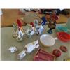 Image 2 : Kitchen Character Salt + Pepper Shakers, Rooster Ornaments plus more