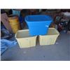 Image 1 : 3 Storage Tubs with Lids