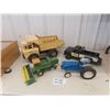 Image 1 : 2 Metal Tonka Trucks & Die Cast Tractor + Combine