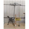 Image 1 : Bird Feeder Hanger, Cast Bench End, New Pick Handle, Surveying Ruler