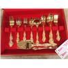 Image 2 : Northcraft Gold Plated Cutlery Set with Case - 50 + Pieces