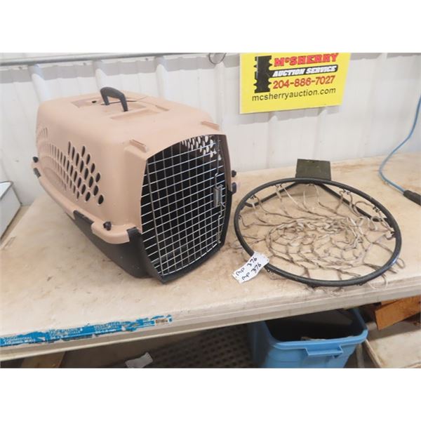 Pet Carrier & Basket Ball Hoop with Net