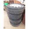 Image 2 : 4 Goodyear Tires 255 / 55 R 18 with Aluminum Rims - Very Low Miles - Good Condition