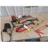 Image 1 : Carpentry Tools' Power Drill + Sander, Hammer, Trowels, Wrecking Bar