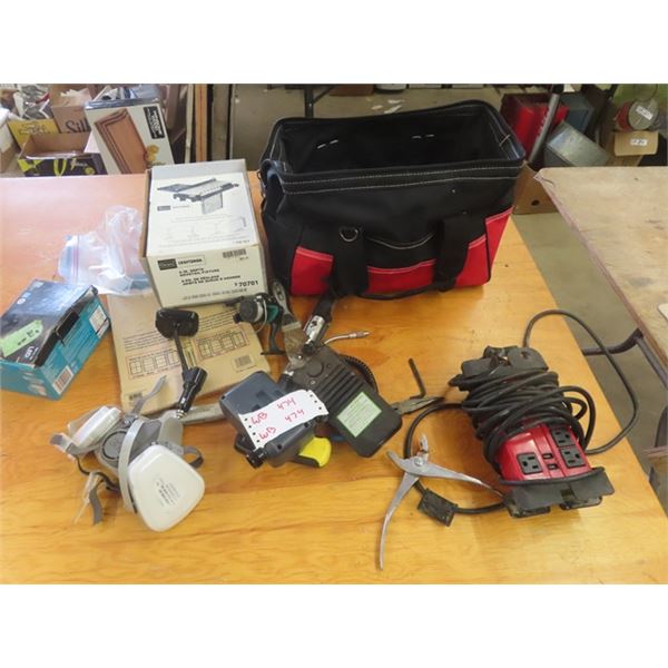 Tool Bag, Power Bar, Dovetail Jig, Halogen Leak Detector plus more