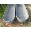 Image 3 : 2 Galvanized Sheep Water Trough - Approximately 85 Gal