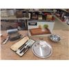 Image 1 : Drop Side Toaster, Carving Set , 3 pc Teak Tray Set plus more