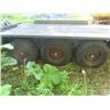 Image 3 : 83 Saturn Pintle Hitch Tri Axle 5000LBS x3 Flat Deck 15 ' Trailer  plus 3' Beaver & Ramps with TOD  
