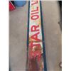 Image 3 : Vintage Metal North Star Dealership Sign 16.5" x 143"  - Rusty on North Part - 2 Ends have Corners C