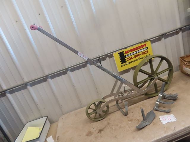 Walk Behind Garden Scuffler with 3 Attachments