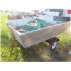 Image 4 : AlumaWay 16 ' Boat with Johnson 15 HP Outboard Motor, Anchor & Trailer with TOD