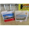 Image 1 : 2 Herpa Die Cast 1/200 Scale Model Planes with Box Like New Condition