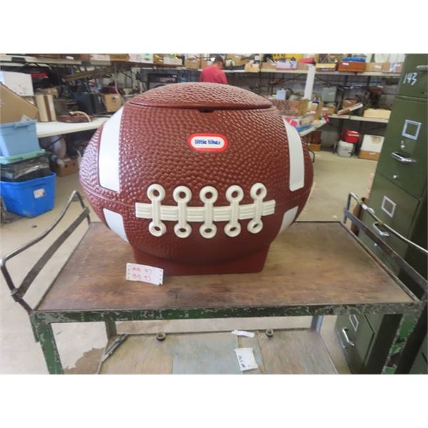 Large Football Toy Box/Beer Cooler - Great for Tailgate or Backyard Party!