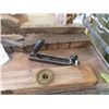 Image 2 : Pair of Wooden Cabinet Makers Clamps from late 1800's "x" & Vintage Level + Wood Planer